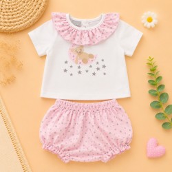 Conjunto osito estrellas