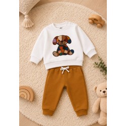 chandal perrito costuras mostaza