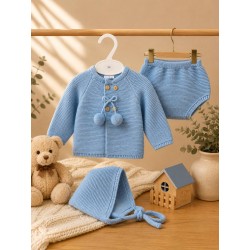 Conjunto punto 3 piezas azul