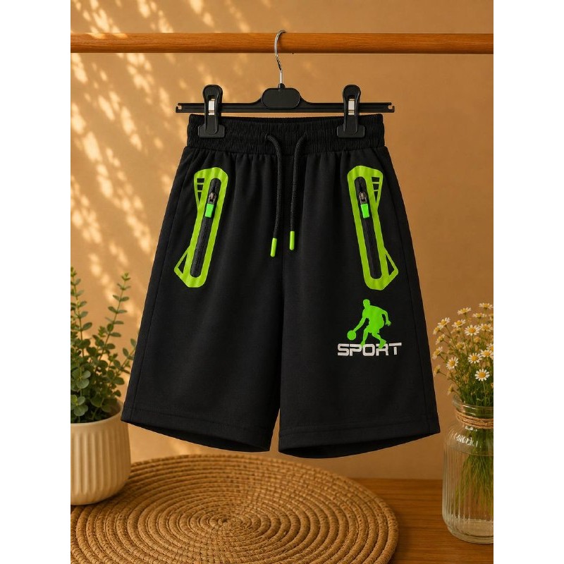 pantalon algodon negro fluor