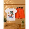 conjunto dino surf naranja