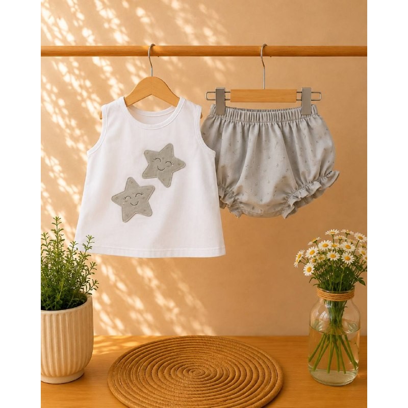 conjunto estrellitas gris
