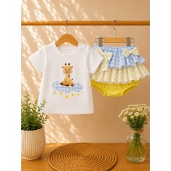 conjunto jirafa nube