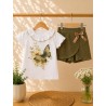 conjunto mariposa verde