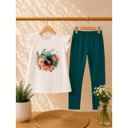 conjunto camara de fotos verde