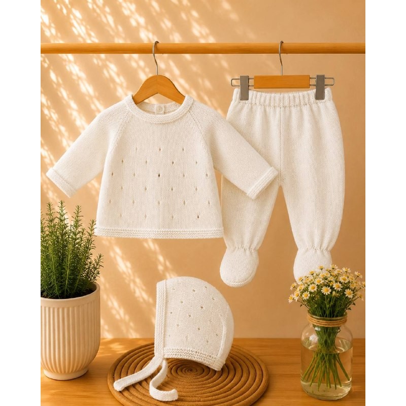 conjunto primer abrazo crudo