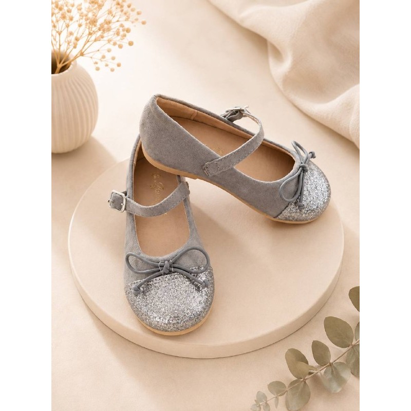 merceditas gris glitter