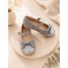 merceditas gris glitter