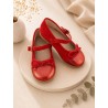 merceditas roja gliter