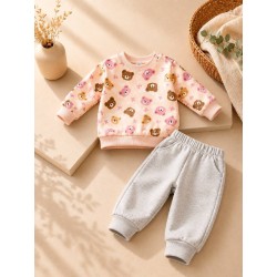 conjunto ositos rosa