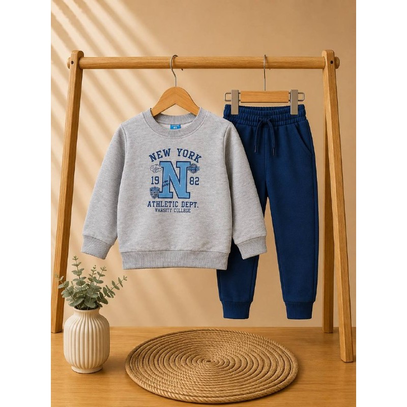 conjunto new york azul y gris
