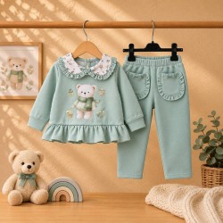conjunto osito bufanda