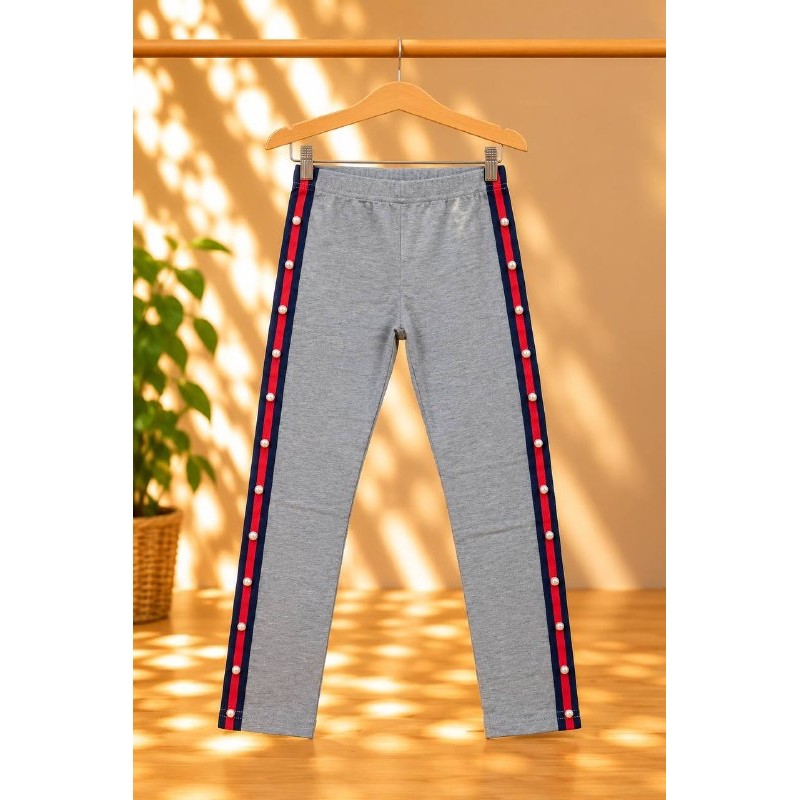 leggins  perlas gris