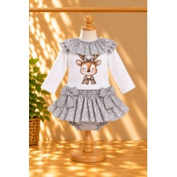 conjunto cierva gris