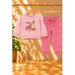 conjunto tren rosa